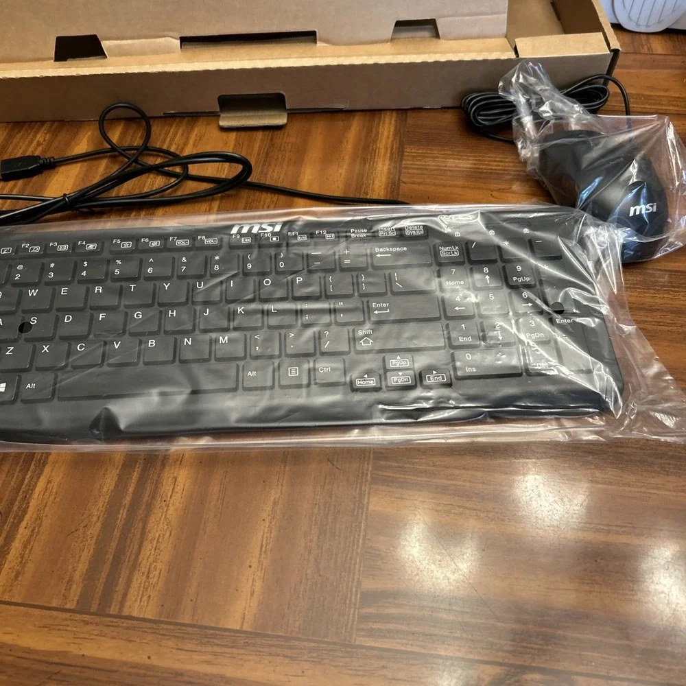msi keyboard and mouse Black New‎